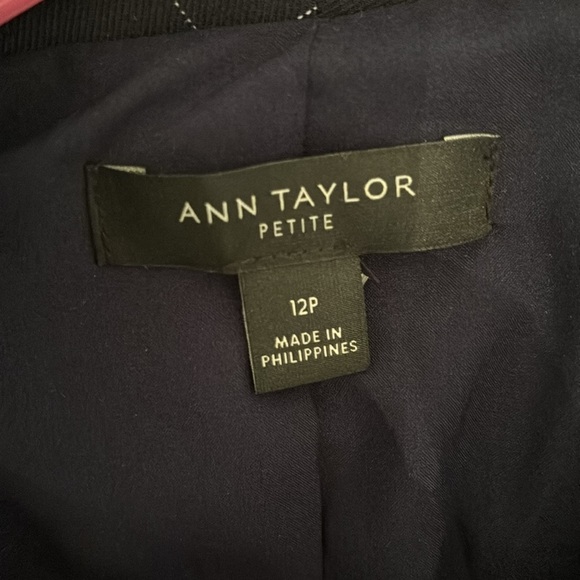 Ann Taylor Navy Checkered Blazer - Picture 8 of 8